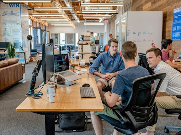 Image (Team collaborating on digital projects)